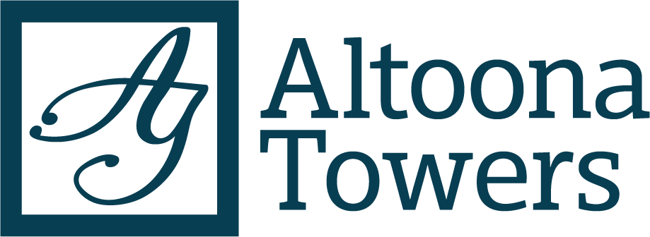 A logo with the word Altoona towers.
